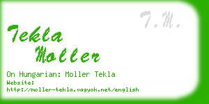 tekla moller business card